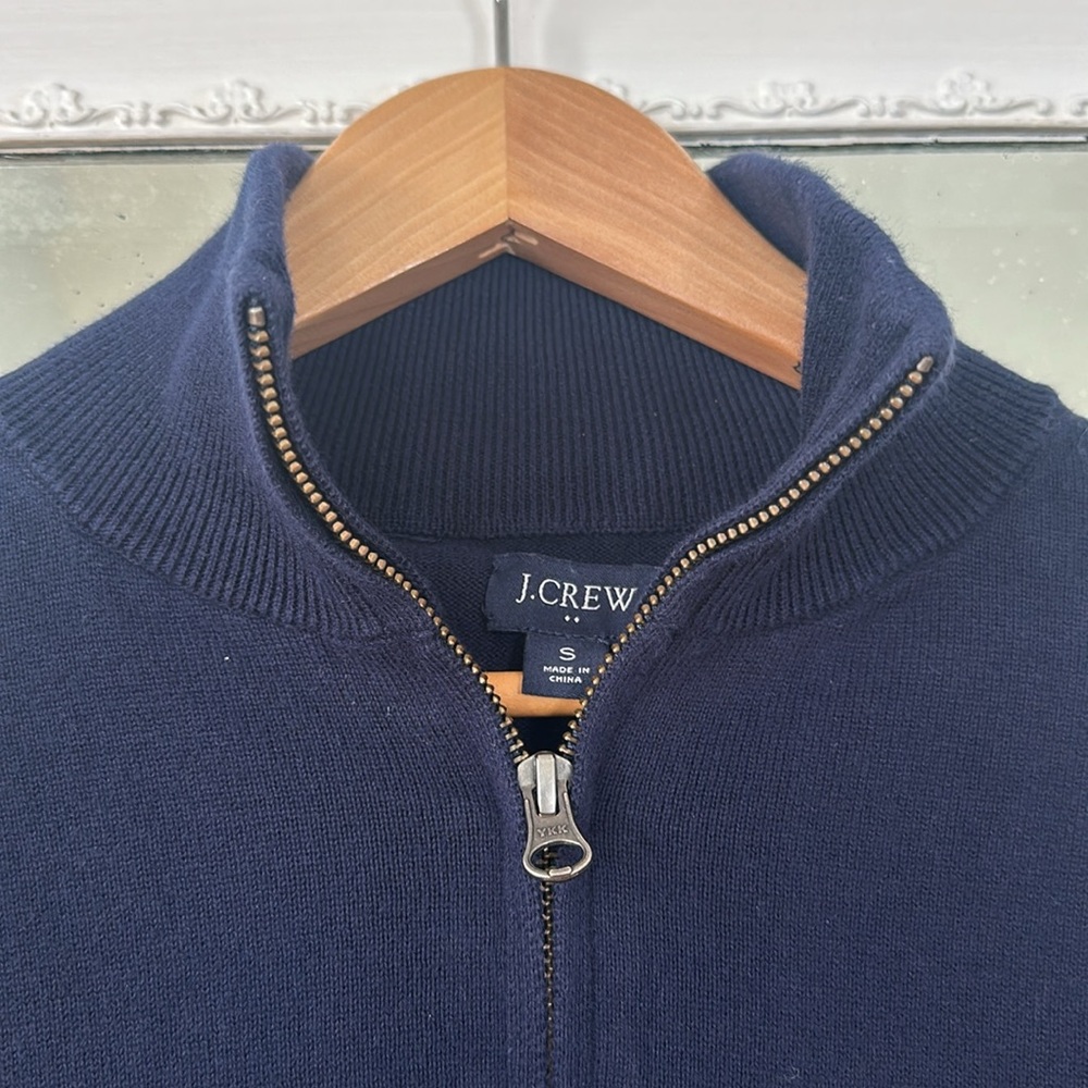 J. Crew quarter zip cotton sweater